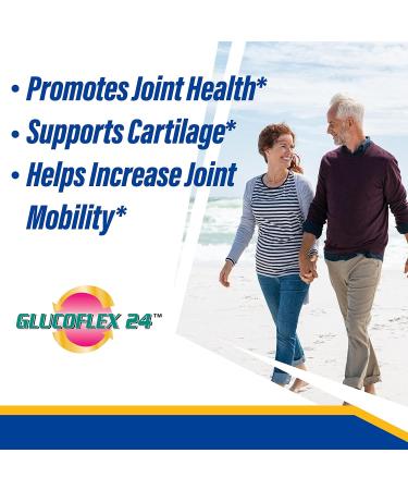 Glucoflex Glucosamine & Chondroitin Sulfate with MSM 24 Hour Joint Support Healthy Bones Supports Healthy Mobility 30 Servings 120 Count - Buy Online on GoSupps.com