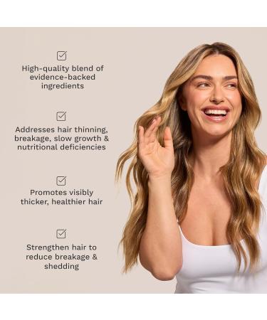 HAIRBURST Vegan Vitamins with Biotin - 1 Month Treatment - 60 Unicorns - Achieve Fast Hair Growth - Reduces Hair Loss - For Longer Stronger and Thicker Hair - Buy Online on GoSupps.com