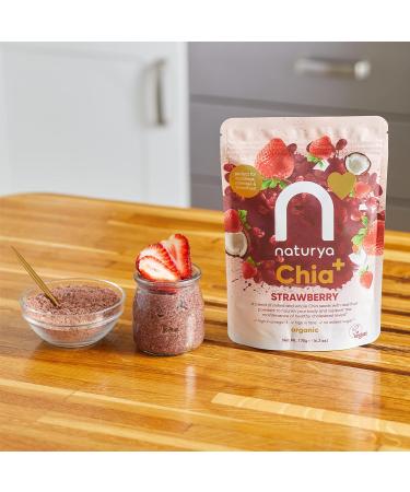 Naturya Chia+ Strawberry Milled Chia Seed Blend 350g - Superfood Boost - Buy Online on GoSupps.com