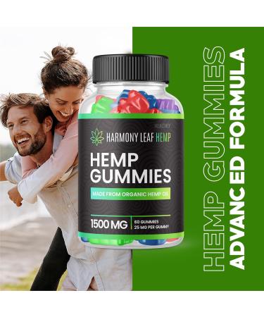 (2 Pack) Harmony Leaf Gummies - Harmony Leaf Hemp Gummies Advanced Strength Formula Harmony Leaf Hemp Gummy Premium Hemp 25mg Per Gummy Harmony Gummies 1500mg Per Bottle Supplement (120 Gummies) 60 Count (Pack of 2) - Buy Online on GoSupps.com