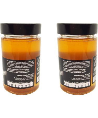 Pure Greek Honey with PDO Chios Mastic ( Mastiha ) | 500g (2 x 250g) | The Antioxidant Superfood | Unpasteurized unheated unprocessed | Loaded with Important Nutrients - Buy Online on GoSupps.com