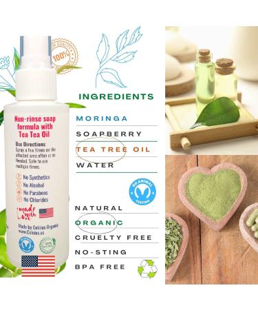 Tea Tree Vaginal Wash for Yeast Infection Treatment, Menopause Odor, BV, Itch Relief - All Natural Feminine Care Soap Spray - Buy Online on GoSupps.com