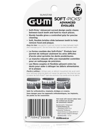 GUM Soft-Picks Advanced Travel Case 60 picks Travel Cases 60 count (Pack of 1) - Buy Online on GoSupps.com