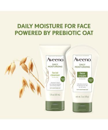 Aveeno Daily Moisturizing Fragrance-Free Face & Neck Cream 5 oz + Body Lotion 2.5 oz Duo Pack - Buy Online on GoSupps.com