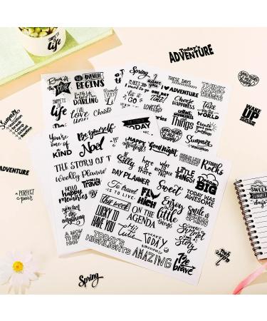 546 Pcs 24 Sheets Vintage Words Stickers for Journaling Nice Words Sentences Stickers Inspirational Scrapbook Stickers Waterproof Aesthetic Stickers for Journaling Water Bottles Laptop (Vivid Style) - Buy Online on GoSupps.com