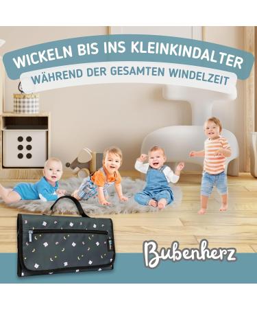 Buy Bubenherz XL Diaper Pocket | Comfort Hygiene Wrap & Non-Slip Wet Cloth | Diaper Bag Organizer for All Sizes - Greybear - Buy Online on GoSupps.com