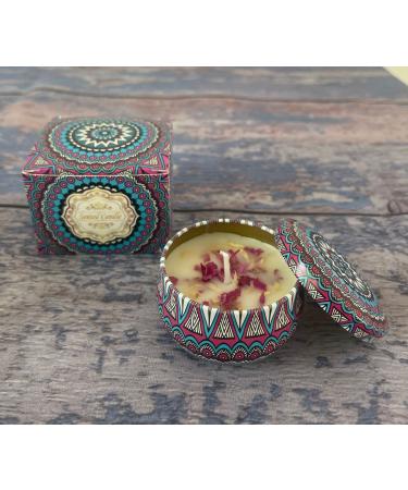 Scents Vanilla Candle for Men - 2oz Soy Candle with Natural Wooden Wicks
