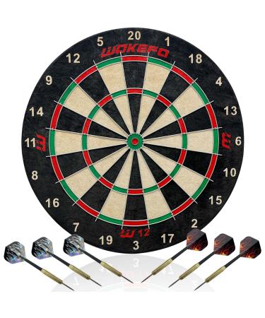 Professional Regulation Bristle Dartboard Set: High-Grade Compressed Sisal Dartboards with Print Numbers and Staple-Free Bullseye, Dart Board Set Suitable for Adults Family in Room/ Bar/ Garage Dartboard-01
