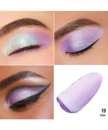 Shop Oulac Glitter Eyeshadow - High Pigmented Purple | Waterproof Vegan & Cruelty-Free | Metallic Finish - 06g (19) Lilac - Buy Online on GoSupps.com