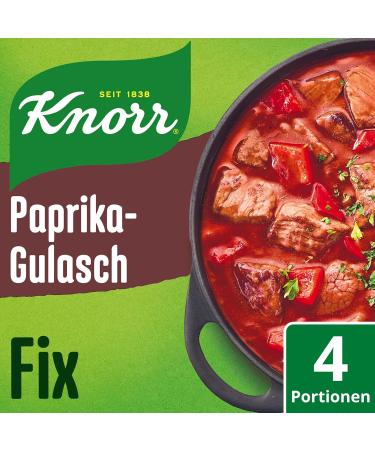 Knorr Fix Paprika Goulash Seasoning Mix - 4 Portions of Natural Ingredients for Delicious Meat Dishes | International Shipping Available - Buy Online on GoSupps.com