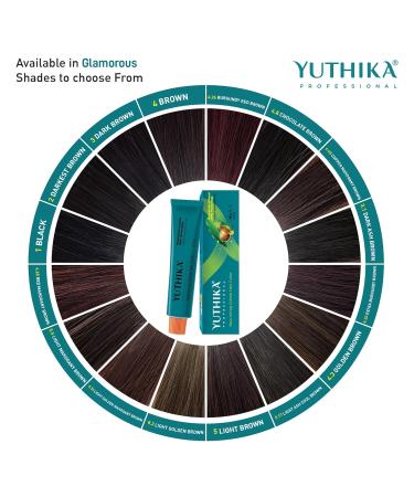 Yutika Professional Creme Hair Color 5.35 - Light Golden Mahogany Brown Hair Dye 3.53 oz - International Shipping Available - Buy Online on GoSupps.com