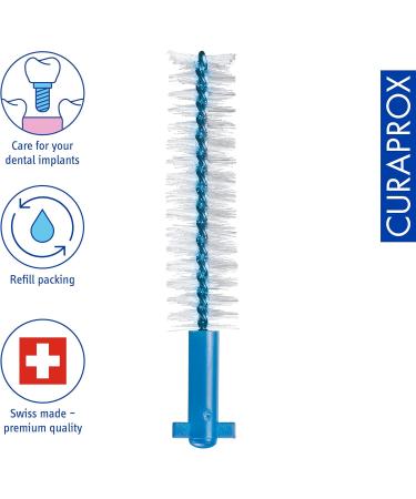 Curaprox CPS 505 Interdental Brushes - 5 Pack Blue 2mm Diameter Implant Refill | Effective Oral Care - Buy Online on GoSupps.com
