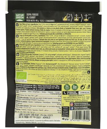 Soup Noodles Al Curry naturgreen 40G 40 g Pack of 1 - Buy Online on GoSupps.com