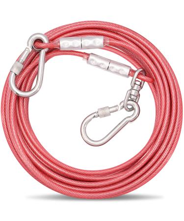 Tie-Out Leashes for Dogs 3/6/9/15m Dog Leash for the Yard Yard Leash Leashes for Dogs (Pink 3M 3m Pink