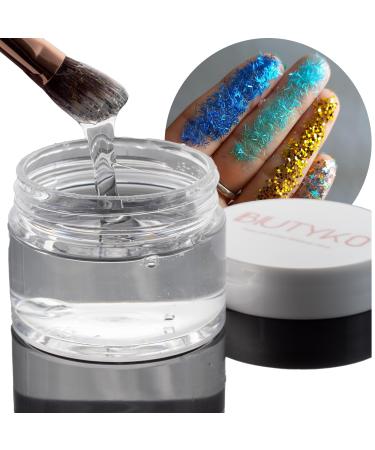 Makeup Glitter Glue Peel-Off Formula for Eyes Face and Body Chunky Glitter Jewels Gems Clear2