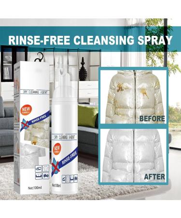Dry Foam Cleaner for Clothes Ink Oil Stain Remover for Fabric Clothes Rinse-Free Waterless Clothing Cleansing Foam Quick Laundry Dry Cleaner 1pcs - Buy Online on GoSupps.com