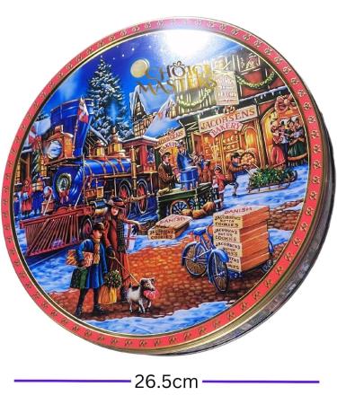 Sync'T Danish Butter Cookies Jacobsen's Nostalgic Danish Butter Cookie Tin 5 Classic Shapes - Buy Online on GoSupps.com