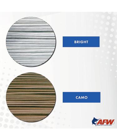 AFW #15 Tooth Proof Stainless Steel Single Strand Leader Wire - 240 lb Test - Camo - 75.5ft - Buy Online on GoSupps.com