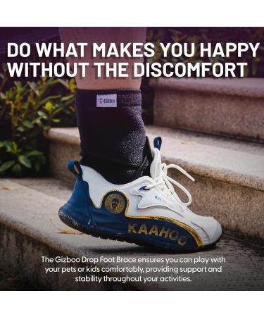 AFO Foot Drop Brace - Adjustable & Breathable Orthosis for Walking Sleeping MS & Stroke Relief - Pain Relief for Men & Women (Right - Buy Online on GoSupps.com