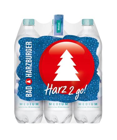 Bad Harzburger Medium Mineral Water (6 x 1.0L)