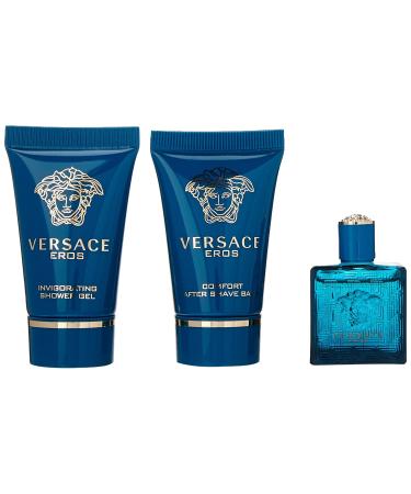 Versace Eros 3 Piece Mini Gift Set - Luxury Fragrance Collection - Buy Online on GoSupps.com