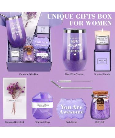 Unique Birthday Spa Gift Basket for Women - Relaxing Bath Set for Mom Sister Wife & Friends - Buy Online on GoSupps.com