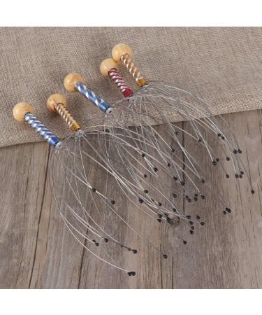 Ultnice 5-Piece Head Massager Set | Spider Crawler Massage Brush for Home Spa Relief & Relaxation - Random Colors - Buy Online on GoSupps.com