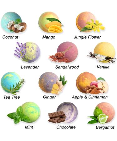 Men's Luxury Bath Bomb Gift Set - 24 Fizzy Bathbombs with Organic Oils, Vegan & Moisturizing - Natural Soap for Men 2.3 Ounce (Pack of 24) - Buy Online on GoSupps.com