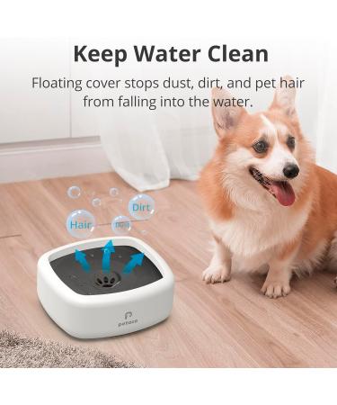 Petace Non Spill Dog Water Bowl 1.3 L - Splash Proof, Non Slip Puppy Bowl - Buy Online on GoSupps.com