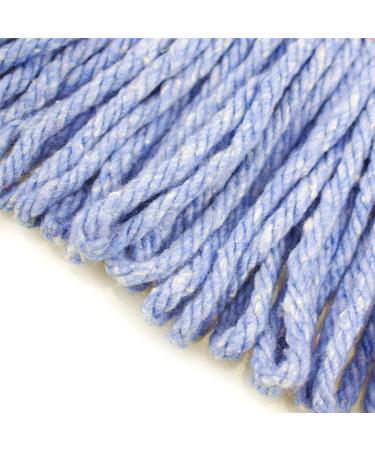 String Mop Heads Replacement Heavy Duty Commercial Grade Blue Cotton Looped End Wet Industrial Cleaning Mop Head Refills (3  Large) 3 Pieces Large (Pack of 3) - Buy Online on GoSupps.com