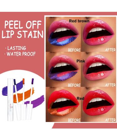 GL-TURELIFES Peel Off Red Lip Gloss Set - Long Lasting Waterproof Lipstick Kit with Stain & Moisturizer | International Shipping Available - Buy Online on GoSupps.com