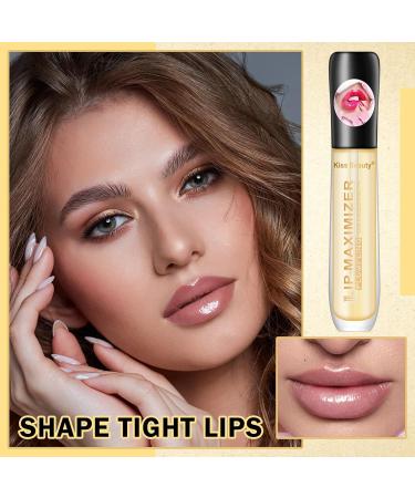 Lip Plumper Lip Gloss Plumping Lip Maximizer Serum Balm Moisturizing Lip Oil Extreme Volume Lip Care Serum Long Lasting Instant Enhances Plump Gloss Reduce Lip Fine Lines & Wrinkles - Buy Online on GoSupps.com