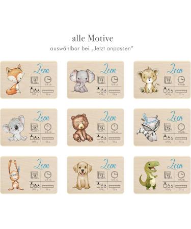 Personalized Wooden Remembrance Box for Baby | Custom Birth Memory Chest | Unique Gift | 30x20x12 | Watercolor Design - Buy Online on GoSupps.com