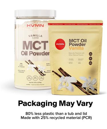 H.V.M.N. MCT Oil Powder - Vanilla Flavor | Energy-Boosting Keto Creamer for Mental Clarity | Add to Coffee, Shakes, Baked Goods | 25 Servings - Buy Online on GoSupps.com