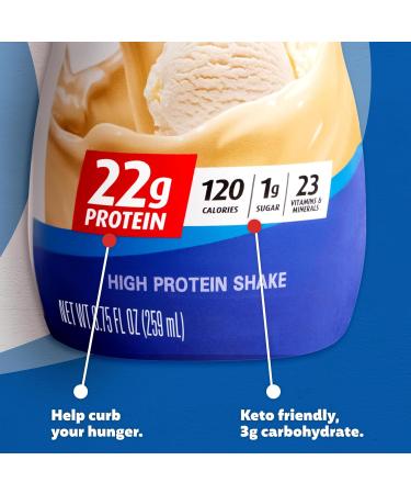 Premier Protein Shake MINIs Vanilla & Caramel Flavors, 22g Protein, 120 Calories, 1g Sugar, 8.75fl oz, Packs of 12 - Buy Online on GoSupps.com