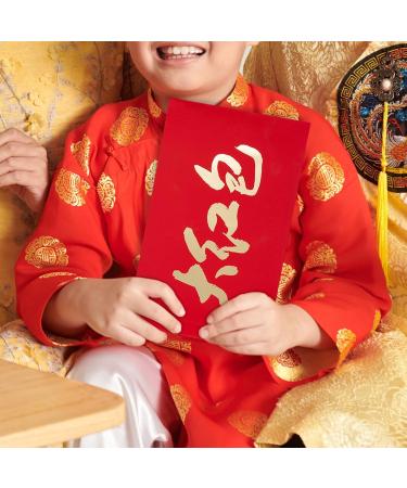 Chinese Lunar Year Red Envelope Red Pocket Hongbao Hong Bao Red Packet for Graduation Business Dowry Spring Festival - Buy Online on GoSupps.com