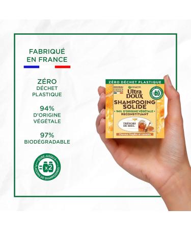  Garnier Garnier Ultra Doux Solid Honey Protective Shampoo 60g - Buy Online on GoSupps.com