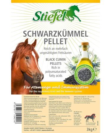 Stiefel Black Nigella 100% Natural Nigella Cake with Precious Polyunsaturated Fatty Acids to Strengthen Defenses Supports the Respiratory Tract and Digestive System Granules 3 kg - Buy Online on GoSupps.com