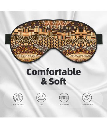 SSIMOO African Style Patchwork Eye Mask | Ultra-Soft Light-Blocking for Ultimate Comfort & Restful Sleep - Buy Online on GoSupps.com