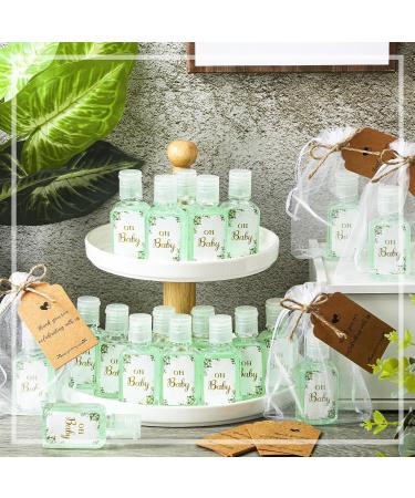Sage Green Baby Shower Favors - 50 Sets Travel Size Hand Sanitizer with Gift Bags & Thank You Tags - Oh Baby Party Favors - Buy Online on GoSupps.com