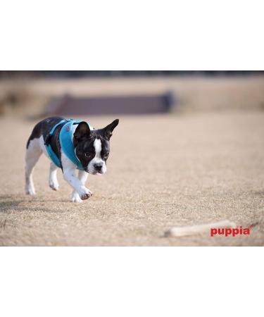 Puppia Dog Harness for Small & Medium Dogs - Soft Multi-Color Puppy Harness & Anti-Tip Dog Dishes in Sky Blue - Buy Online on GoSupps.com