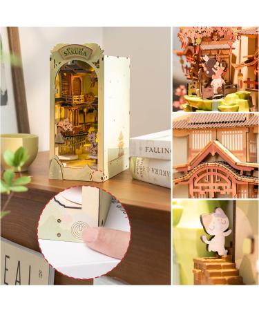 Rolife Book Nook Kit - DIY Miniature House 3D Puzzle - Falling Sakura Model - Perfect Gift for Adults - Buy Online on GoSupps.com