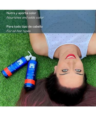 V quer Professional Power Color Mask Dyed Hair Vegan and Sulfate (Violet) Hair Colour Enhancer - 275ml - Buy Online on GoSupps.com