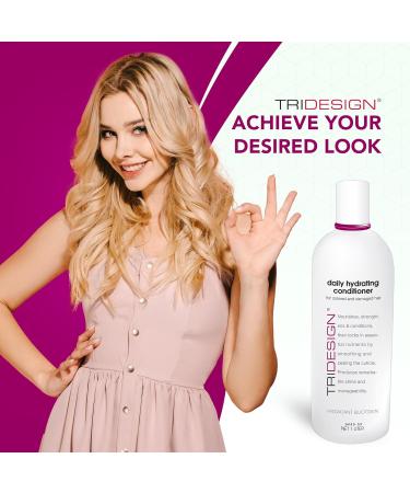 TRI Design Hair Conditioner for Women - Extra Moisturizing & Hydrating Conditioner for Dry Colored Hair | 33.8 oz - Strong Healthy Luminous Volume - Buy Online on GoSupps.com