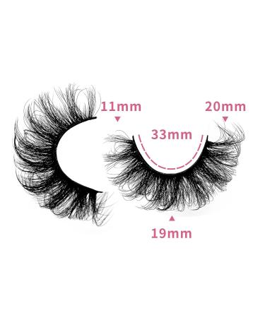 Josiezoey Fluffy Wispy Mink False Eyelashes - Natural Look, Light Volume | 10 Pairs Pack - D2-11-20mm-CAT - Buy Online on GoSupps.com