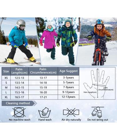 Waterproof Ski Gloves for Children | Warm Thinsulate Winter Gloves for Boys & Girls (Ages 3-14) - Buy Online on GoSupps.com