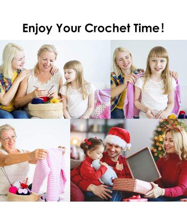 Aluminum Crochet Hooks Set for Arthritic Hands - Knitting Needles for Yarn Craft - Perfect Gift for Women - Buy Online on GoSupps.com
