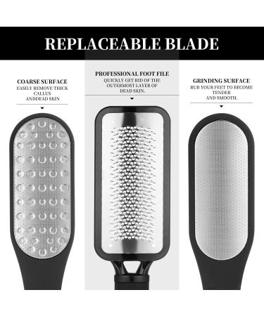 Oneleaf Professional Pedicure Kit - Foot File & Callus Remover for Smooth & Beautiful Feet - Includes Bag - 2pcs (Black) - Buy Online on GoSupps.com