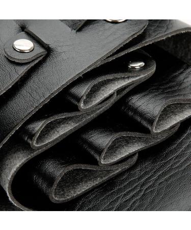 Multi-function Hairdressing Bag Portable Large Capacity PU Leather Tool Pouch Bag with Waist Belt for Barber Comb Scissor Kits - Buy Online on GoSupps.com