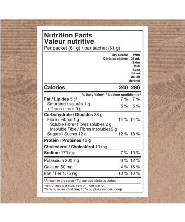 Quaker Protein+ Banana Nut Instant Oatmeal 366g | 12 Grams of Protein per Serving | Source of Fibre | No Artificial Colours or Flavours | Made with Whole Grain Canadian Oats Banana Nut 366 g (Pack of 1) - Buy Online on GoSupps.com